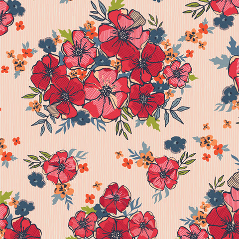 {New Arrival} Art Gallery Fabrics The Flower Fields Blooming Burst Sunrise