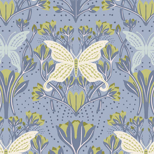 {New Arrival} Art Gallery Fabrics Fresh Linen Butterfly Reflection Dusk