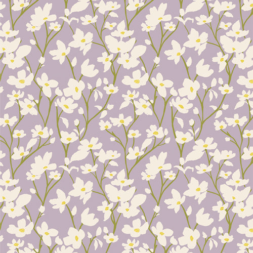 {New Arrival} Art Gallery Fabrics Fresh Linen Dogwood Moonlight