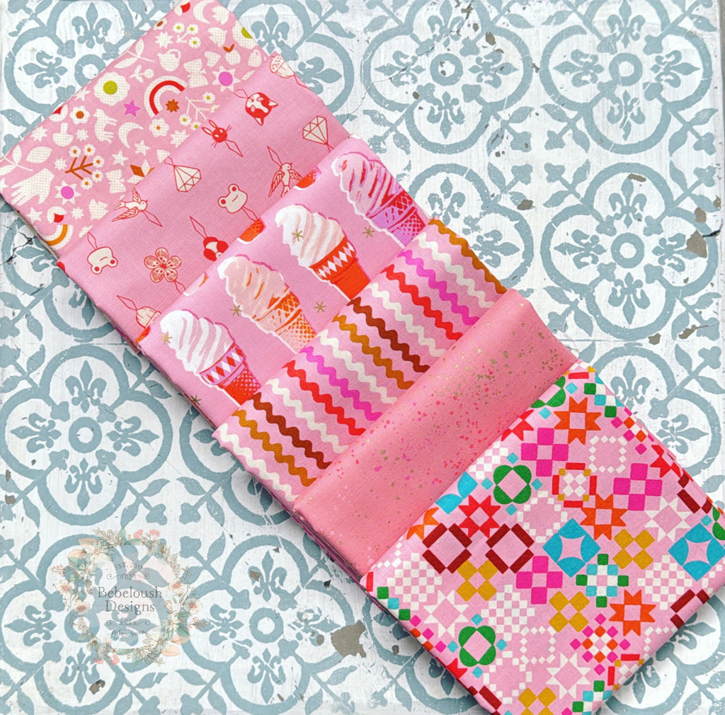 {New Arrival} Moda Ruby Star Society Curated Fat EIGHTH Bundle x 6 Posy I-Scream