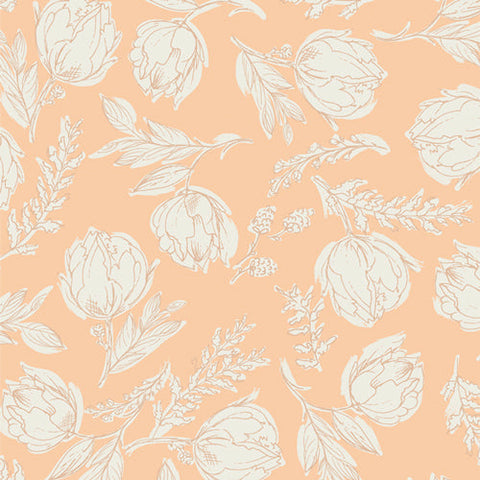 Art Gallery Fabrics Nectarine Fusion Unruly Terrace Nectarine FAT QUARTER