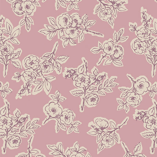 {New Arrival} Art Gallery Fabrics Dusk Fusion Rambling Rose Dusk FAT QUARTER