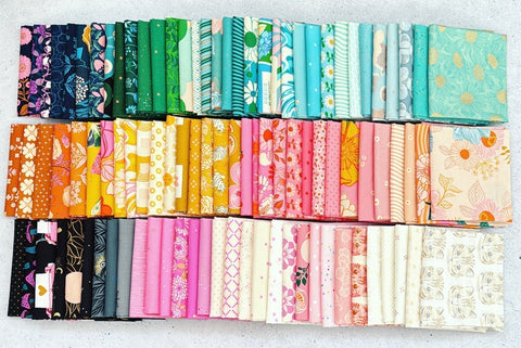 {New Arrival} Ruby Star Society Mystery Packs 10 x Fat Quarters Mustard/Pink/Aqua