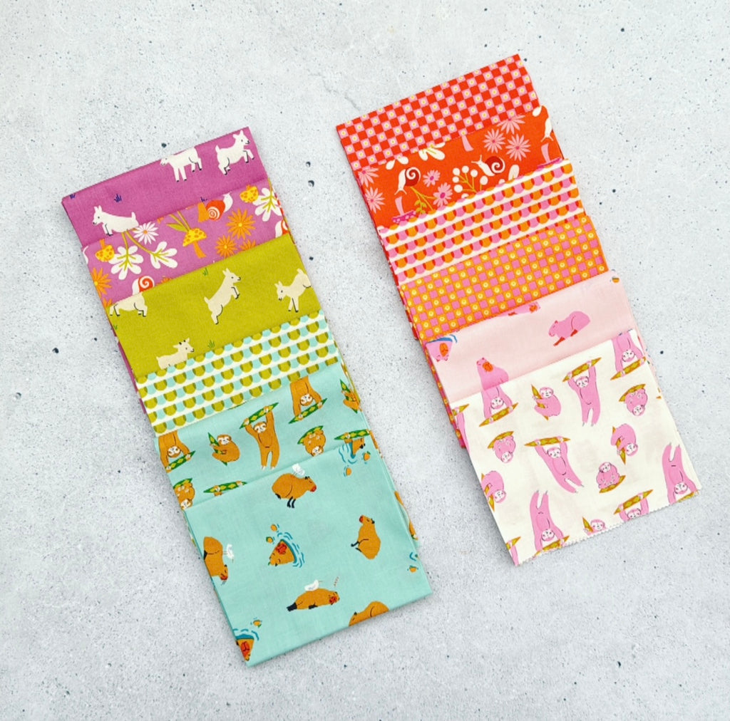 {New Arrival} Moda Ruby Star Society Animal Animal Fat Quarter Bundle x 12 Pieces