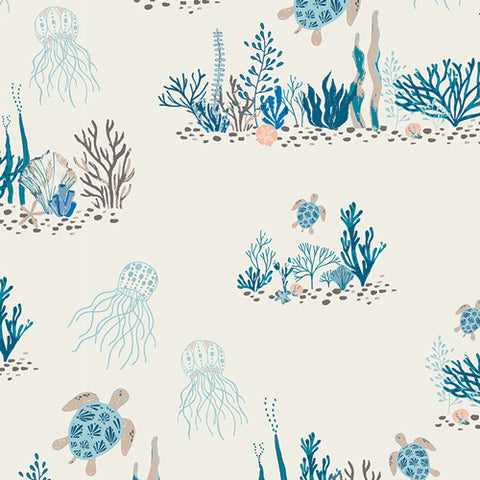 {New Arrival} Art Gallery Fabrics Gulf Breeze Turtle Bay