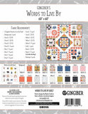 {New Arrival} Gingiber Words to Live By Quilt Pattern + Panel Set