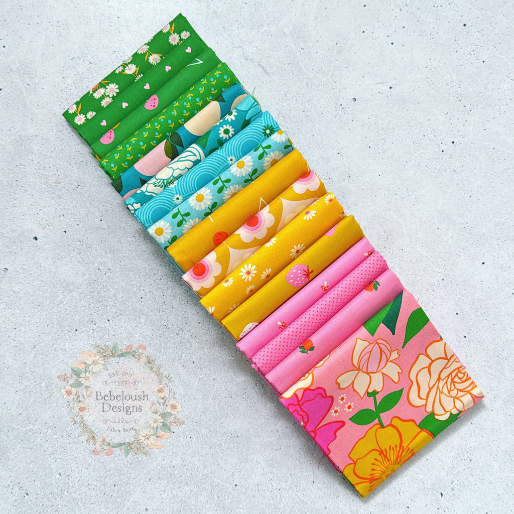 {New Arrival} Moda Ruby Star Society Curated Fat Quarter Bundle x 16 Bloom Bright