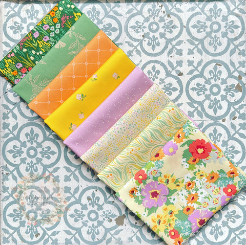 {New Arrival} Art Gallery Fabrics THE CUR8TOR - Gardenista Fat Quarter Bundle x 8 Fat Quarters