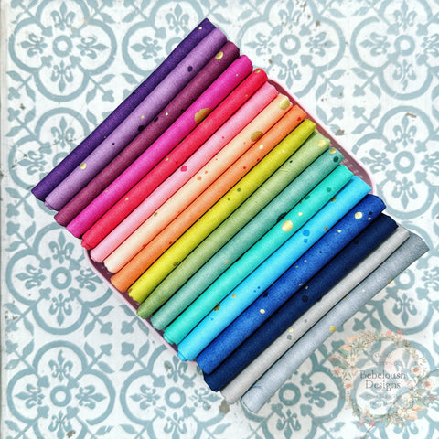 {New Arrival} Moda V & Co Ombre Galaxy Metallic Fat Quarter Bundle x 17 Fat Quarters Multi