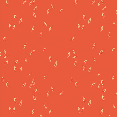 Art Gallery Fabrics Hazelwood Dancing Leaves Vermilion FAT QUARTER