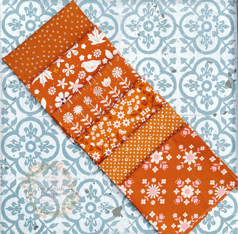 {New Arrival} Moda Ruby Star Society Sampler Curated Fat Quarter Bundle x 6 Caramel