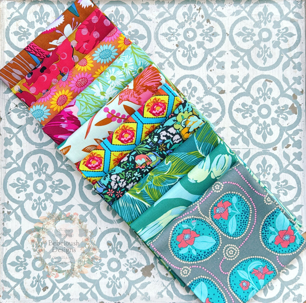 {New Arrival} Anna Maria Horner Mixed Fat Quarter Bundles x 10 Pieces Multi