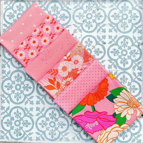 {New Arrival} Moda Ruby Star Society Sampler Curated Fat Quarter Bundle x 6 Sorbet Florals