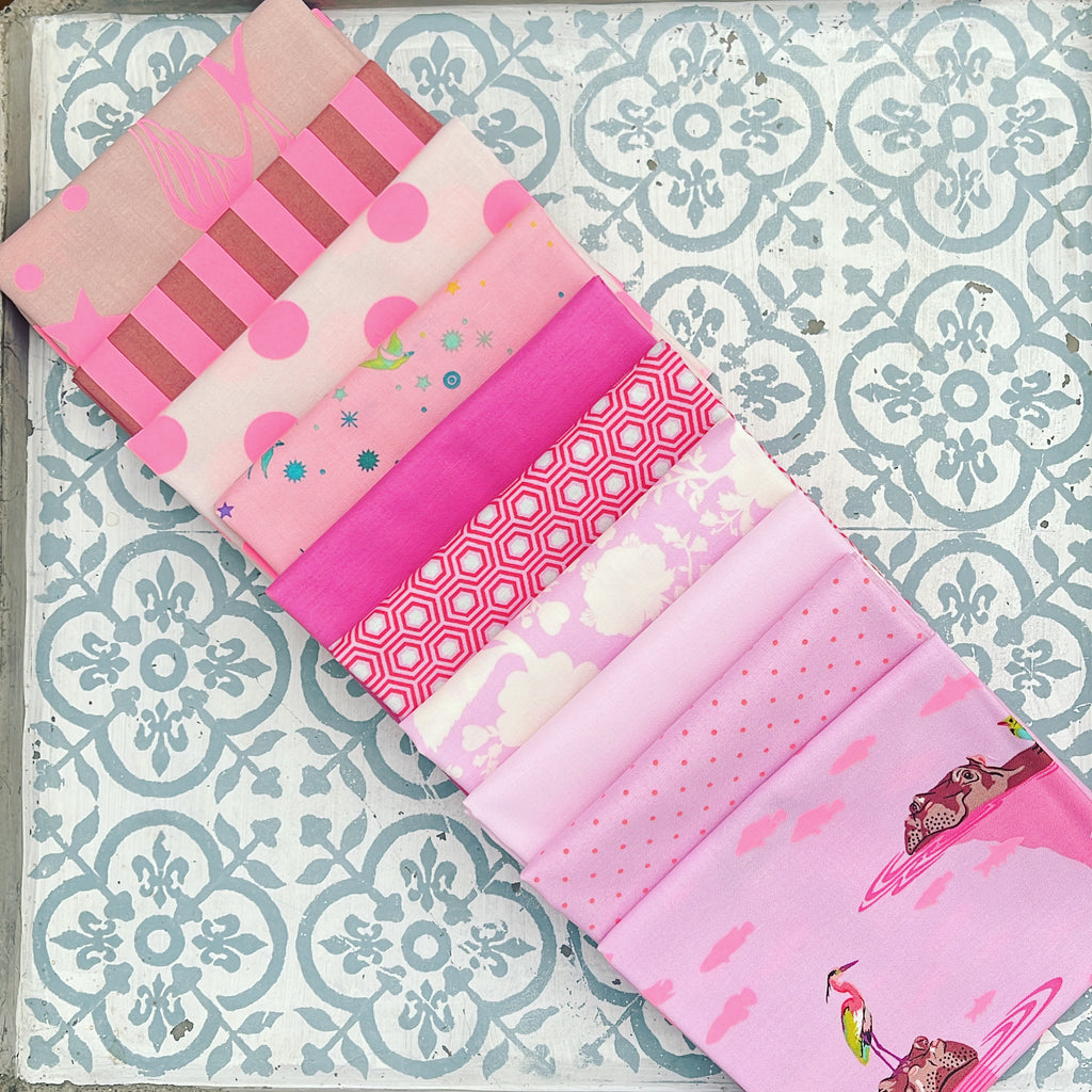 {New Arrival} Tula Pink Fat Quarter Bundle x 10 Mixed Line Nova