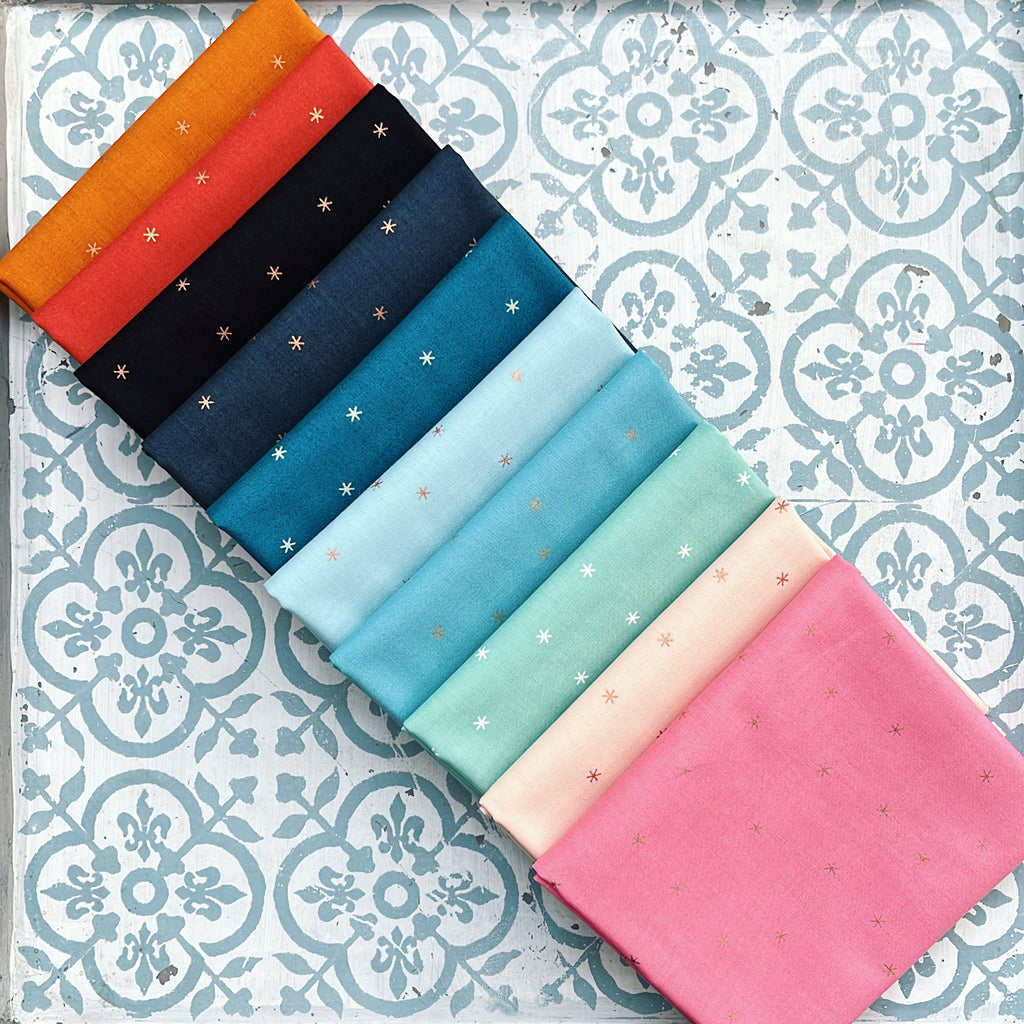 {New Arrival} Moda Ruby Star Society Spark Fat Quarter Bundle x 10 Mermaid