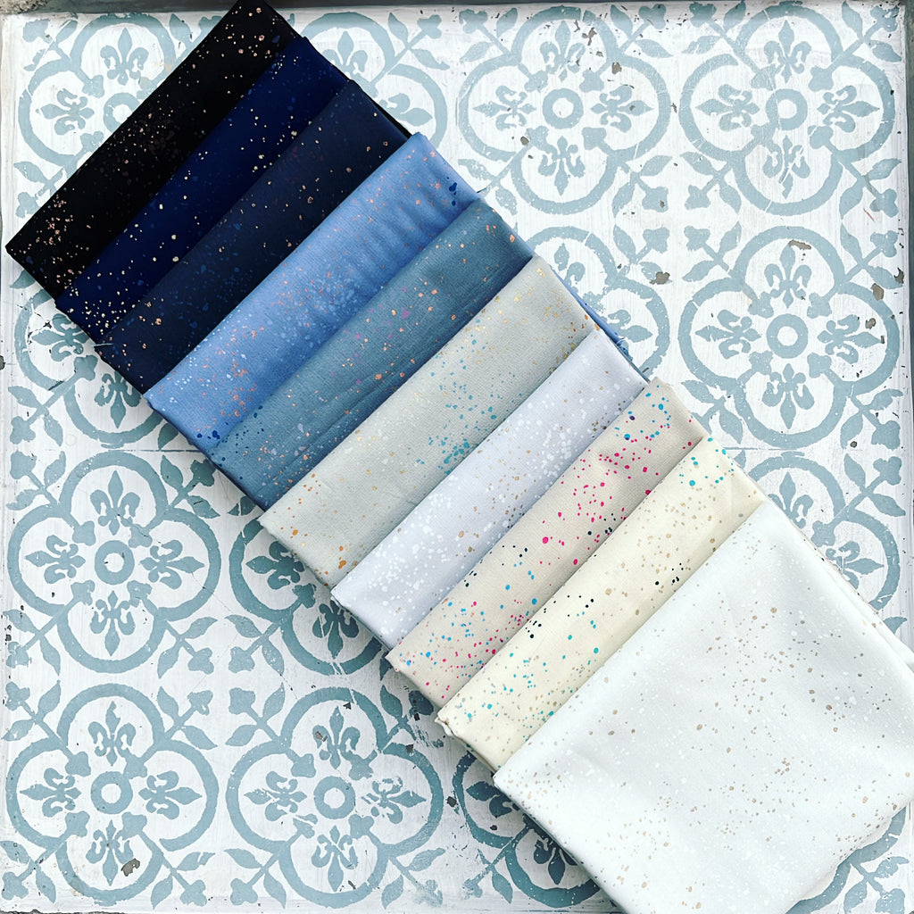 {New Arrival} Moda Ruby Star Society Speckled Fat Quarter Bundle x 10 Pieces Neutrals
