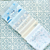 {New Arrival} Art Gallery Fabrics Curated Bundle Colour Series Fat Quarter Bundle x 10 Pieces Serenity Blue