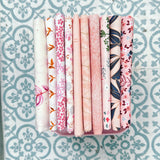 {New Arrival} Art Gallery Fabrics Curated Bundle Colour Series Fat Quarter Bundle x 10 Pieces Ballet Pink