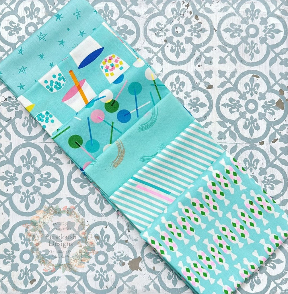 {New Arrival} Moda Ruby Star Society Sampler Curated Fat EIGHTH Bundle x 6 Icy Treat