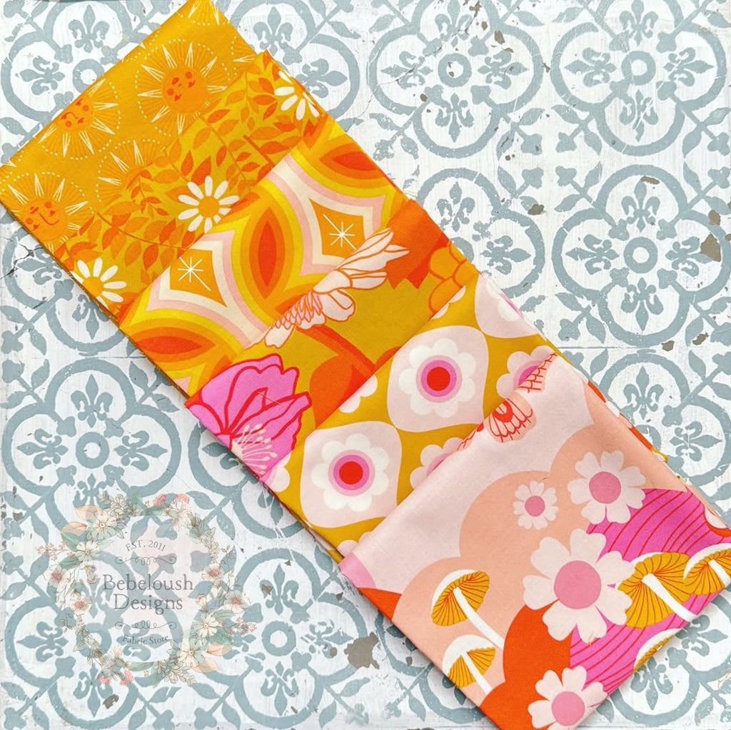 {New Arrival} Moda Ruby Star Society Curated Fat EIGHTH Bundle x 6 Golden Hour Carousels