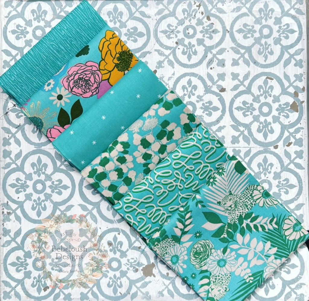 {New Arrival} Moda Ruby Star Society Sampler Curated Fat EIGHTH Bundle x 6 Succulent Garden