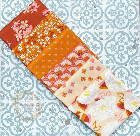 {New Arrival} Moda Ruby Star Society Sampler Curated Fat Quarter Bundle x 6 Terracotta Garden