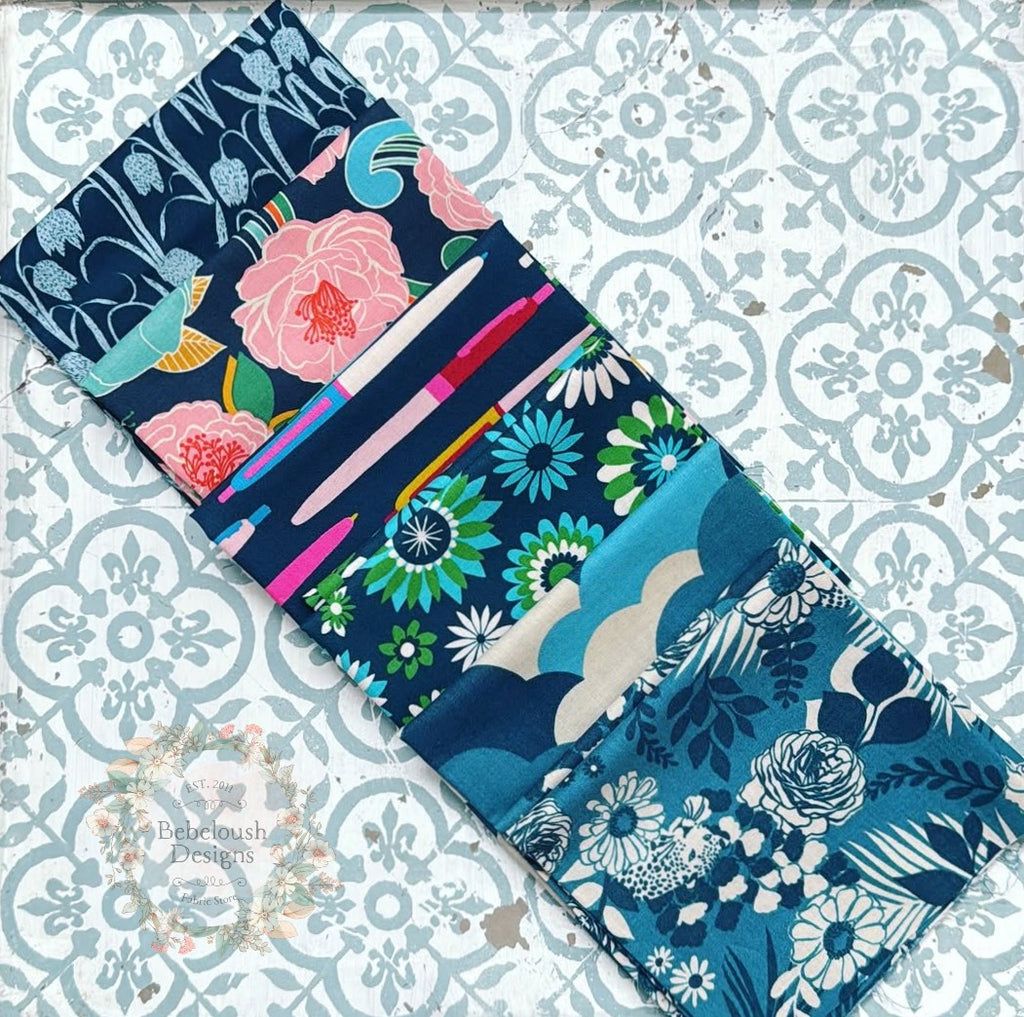 {New Arrival} Moda Ruby Star Society Sampler Curated EIGHTH Bundle x 6 Verdant Galaxy