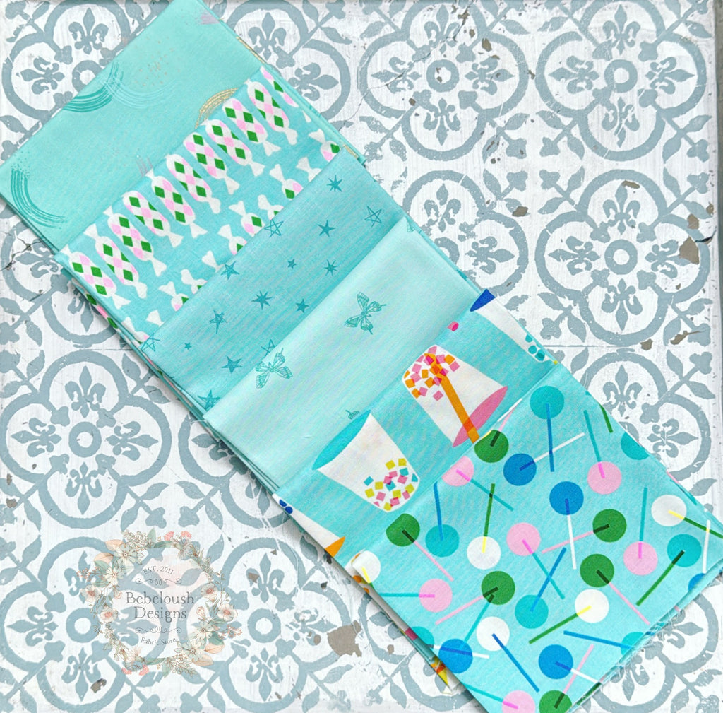 {New Arrival} Moda Ruby Star Society Sampler Curated Fat EIGHTH Bundle x 6 Icy Treat