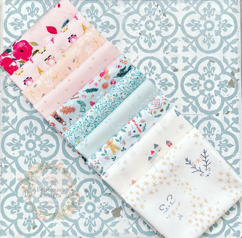 {New Arrival} Art Gallery Fabrics Curated Bundle Fat Quarter Bundle x 10 Pieces Star Bright in Little Town