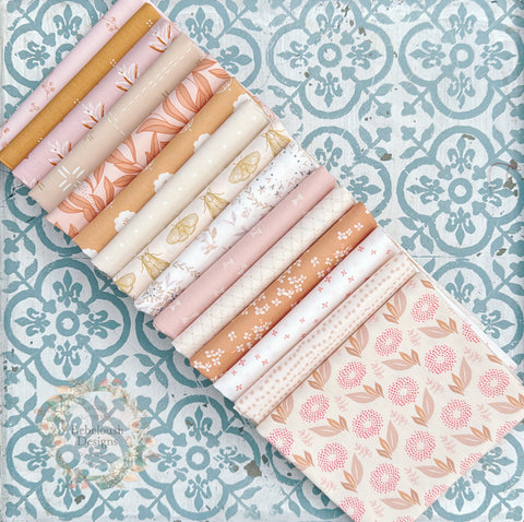 {New Arrival} Art Gallery Fabrics Curated Bundle Fat Quarter Bundles x 15 Pieces Clayflower