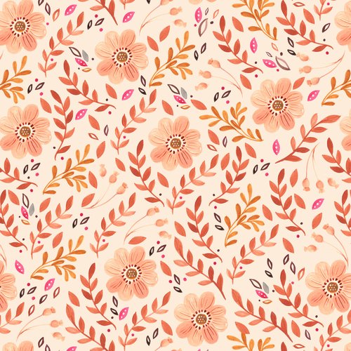 Dashwood Studio Maple Wood Autumn Floral Cream