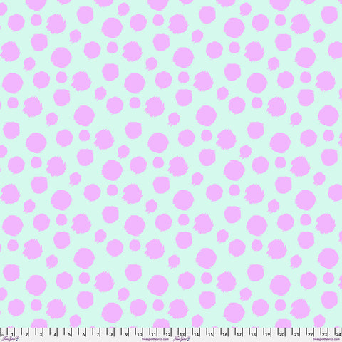 {New Arrival} FreeSpirit Tula Pink Tabby Road Deja Vu MINKY Fur Ball - Technomint