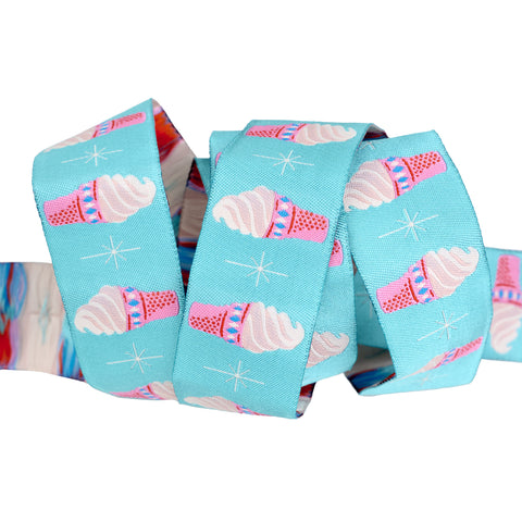 {Pre-Order September} Ruby Star Society Renaissance Ribbon Melody Miller Best Day Ever Ice Cream Turquoise-  1-1/4"