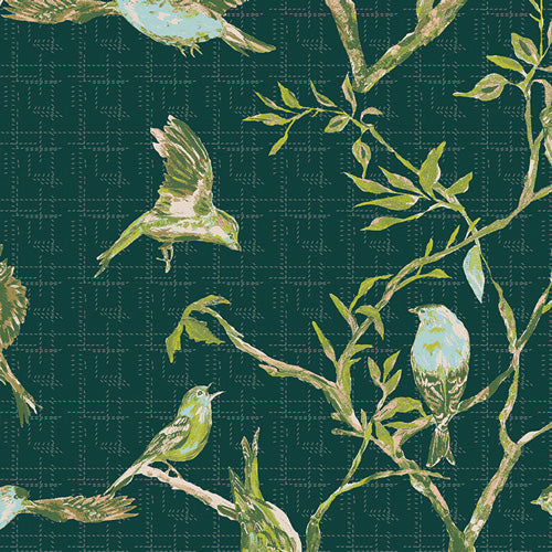 {New Arrival} Art Gallery Fabrics My Mother's Daughter Garden Chorus Moss