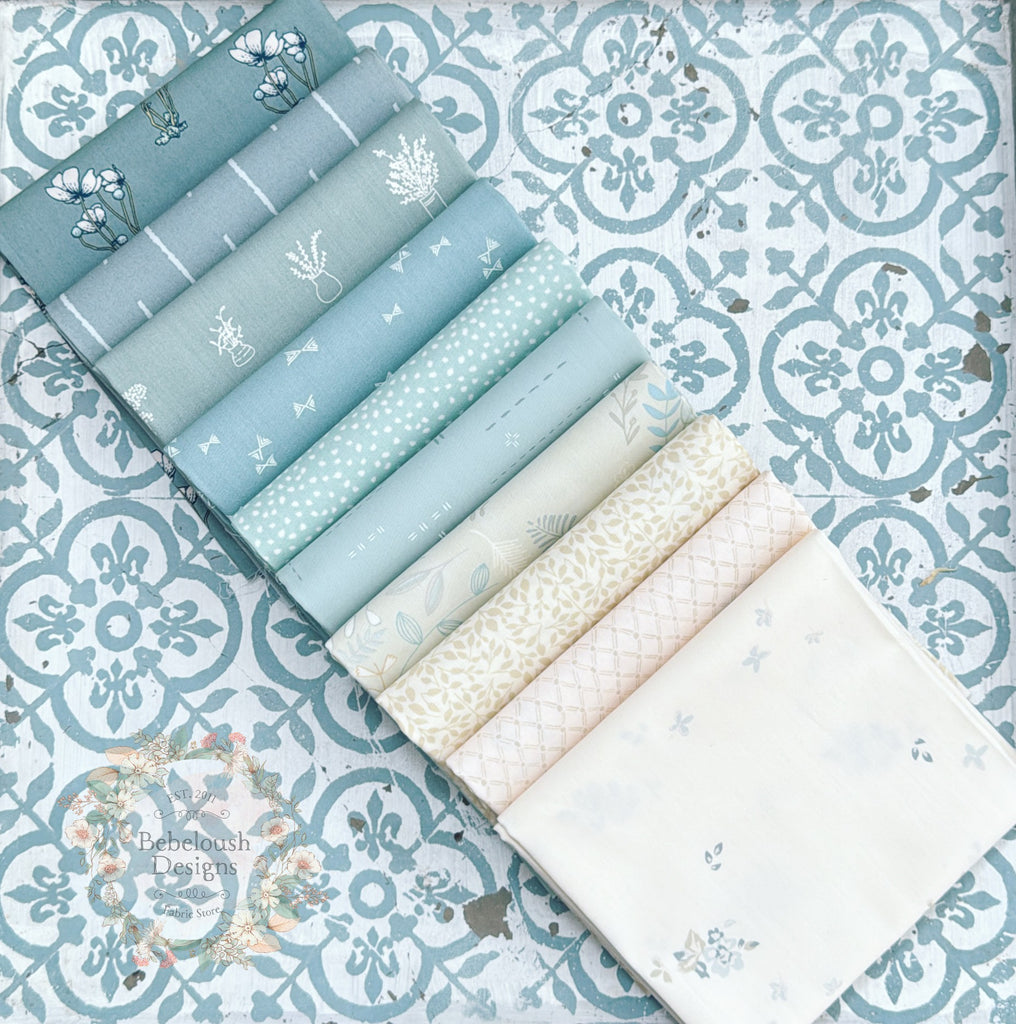 {New Arrival} Art Gallery Fabrics Curated Bundle Fat Quarter Bundles x 10 Pieces Delicate Balance Soft