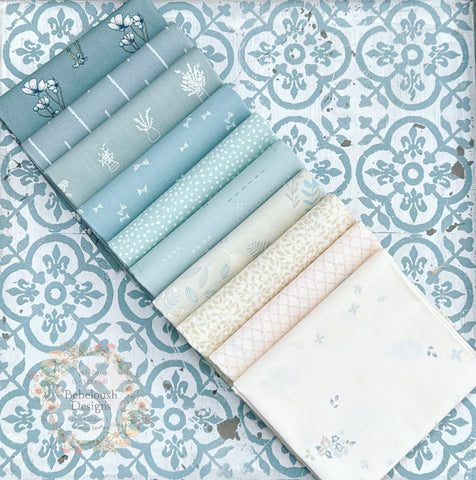 {New Arrival} Art Gallery Fabrics Curated Bundle Fat Quarter Bundles x 10 Pieces Delicate Balance Soft