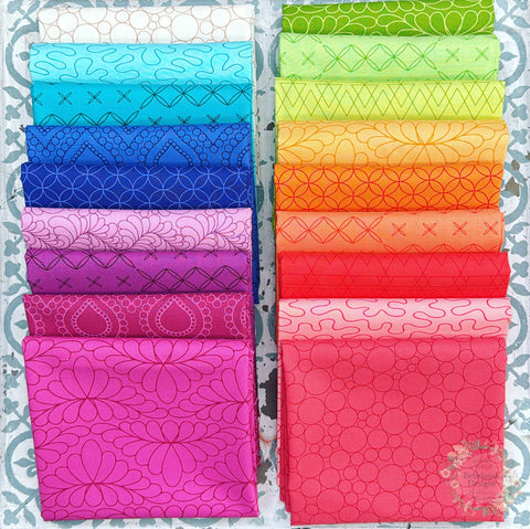 {New Arrival} Moda Rainbow Spice & Rainbow Sherbet Fat Quarter Bundle x 18 Pieces