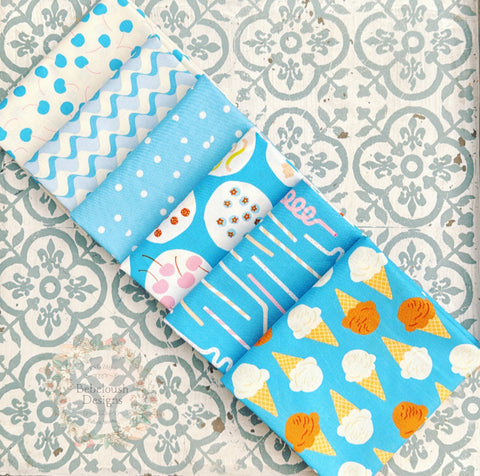 {New Arrival} Moda Ruby Star Society Sampler Curated Fat EIGHTH Bundle x 6 Altitude