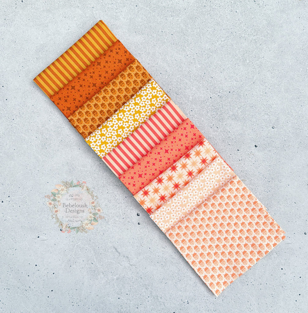 {Pre-Order November} Moda Elizabeth Hartman Popcorn Fat Quarter Bundle x 9 Pieces Coral