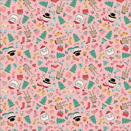 {New Arrival} Poppie Cotton Oh What Fun Pink Cozy Wishes