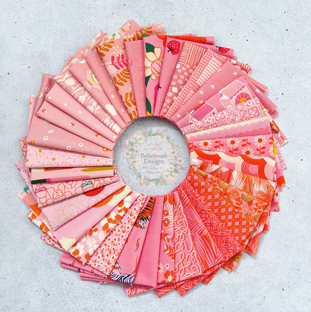 {New Arrival} Moda Ruby Star Society  Fat EIGHTH Bundle x 34 Prints Best of Balmy Sorbet
