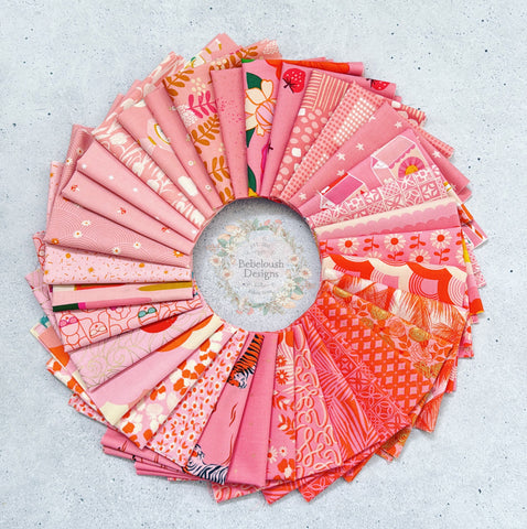 {New Arrival} Moda Ruby Star Society  Fat EIGHTH Bundle x 34 Prints Best of Balmy Sorbet