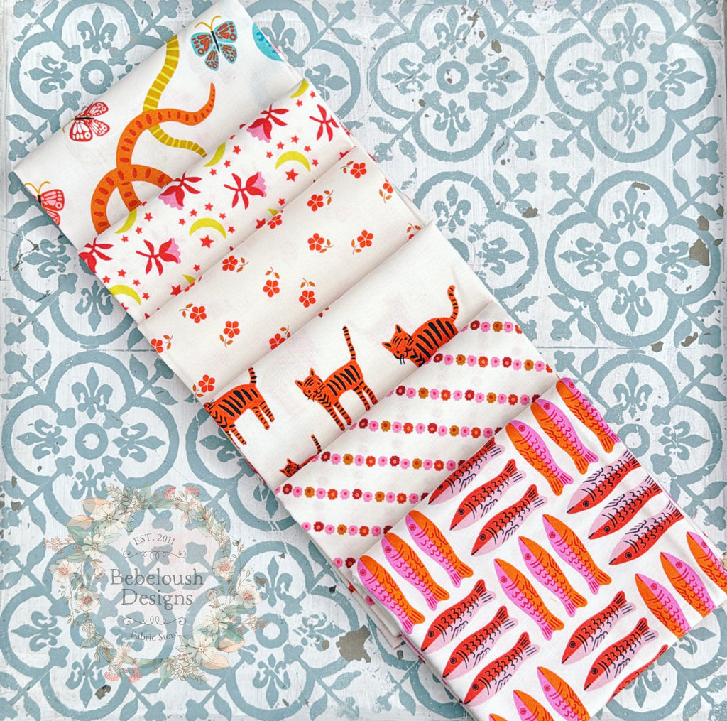 {New Arrival} Moda Ruby Star Society Sampler Curated Fat EIGHTH Bundle x 6 Goldfish