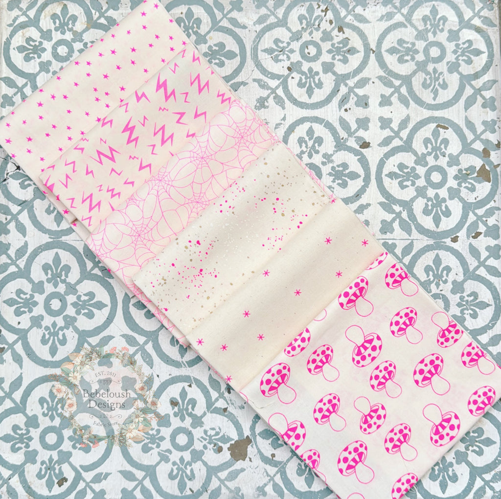 {New Arrival} Moda Ruby Star Society Sampler Curated Fat Quarter Bundle x 6 Neon Series 2