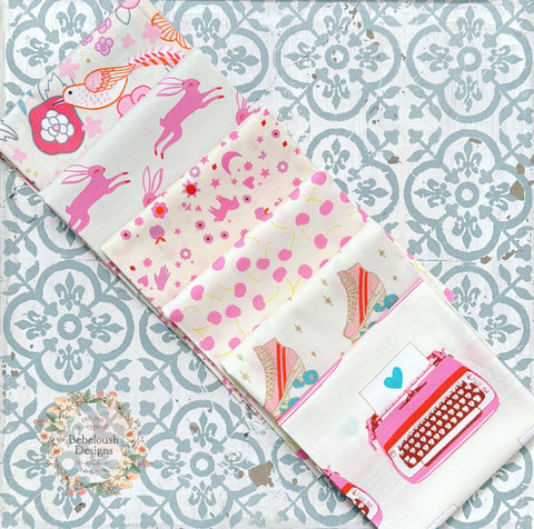{New Arrival} Moda Ruby Star Society Sampler Curated Fat EIGHTH Bundle x 6 Fun Stuff Natural