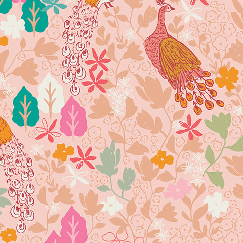 {Pre-Order June} Art Gallery Fabrics Paradise Garden Peacock’s Waltz