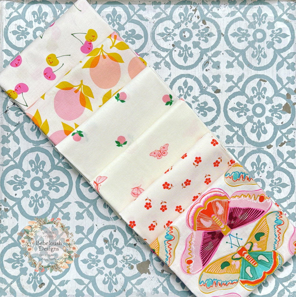 {New Arrival} Moda Ruby Star Society Sampler Curated Fat EIGHTH Bundle x 6 Wingspan Natural
