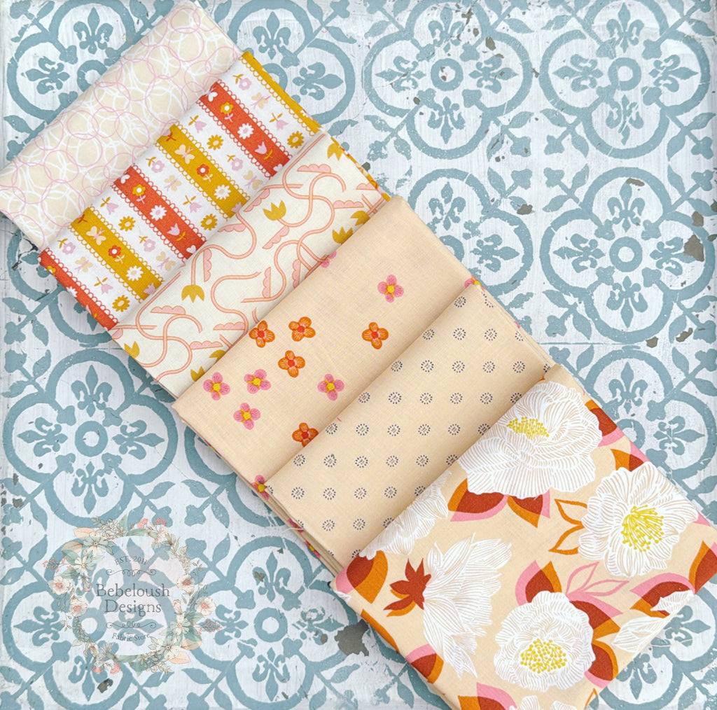{New Arrival} Moda Ruby Star Society Sampler Curated Fat EIGHTH Bundle x 6 Creme Brulee