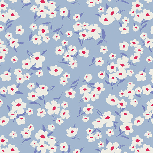 Art Gallery Fabrics Periwinkle Spring Daisies