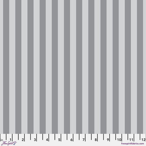 {Pre-Order October} FreeSpirit Tula Pink Graywork True Colours Tent Stripe - Fog